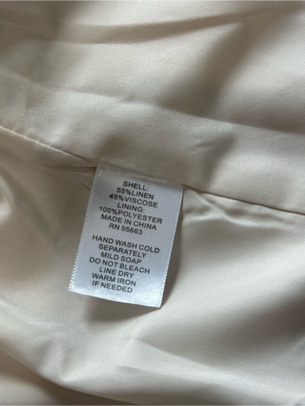 Joie Women’s Blazer Jacket Size L Beige Linen Blend Lightweight 1-Button NWT - Picture 5 of 8